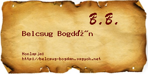 Belcsug Bogdán névjegykártya
